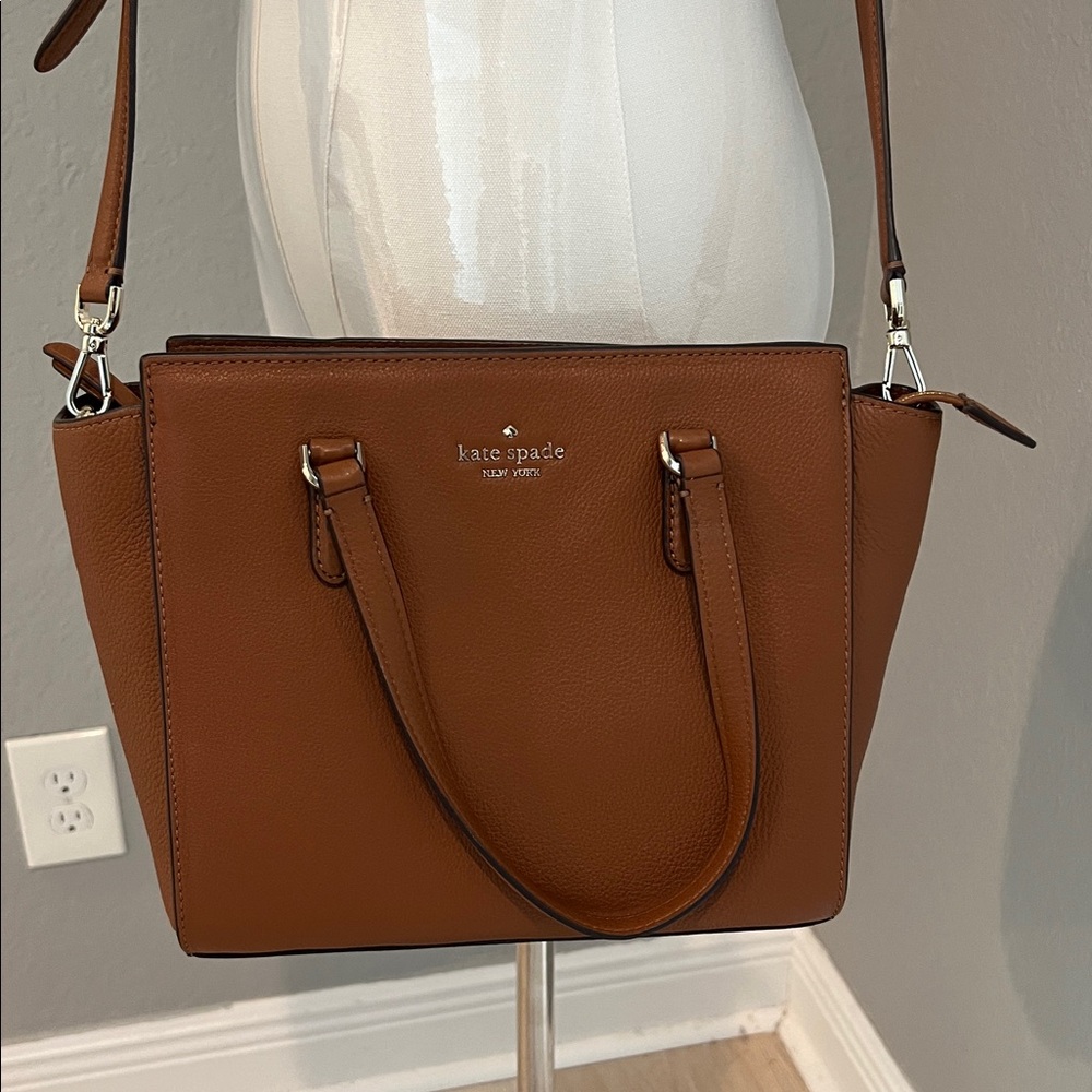 KATE SPADE NEW YORK Warm Gingerbread JACKSON Medium Satchel LEATHER NWT